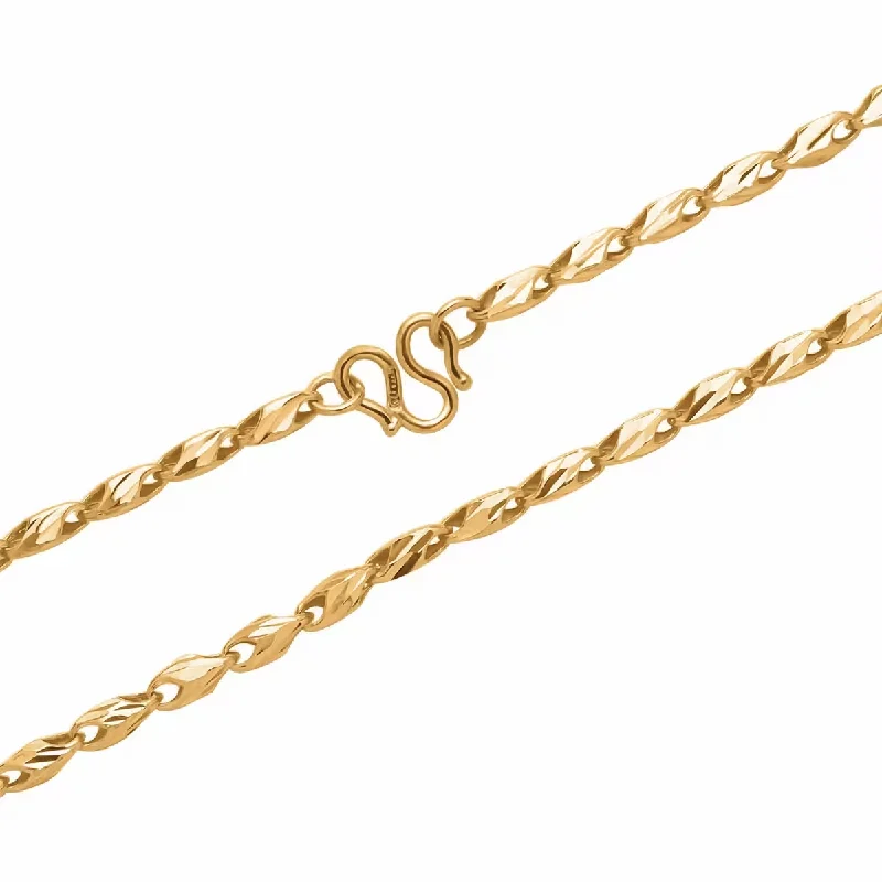 platinum necklaces for women -Chelae Link Necklace (24K)