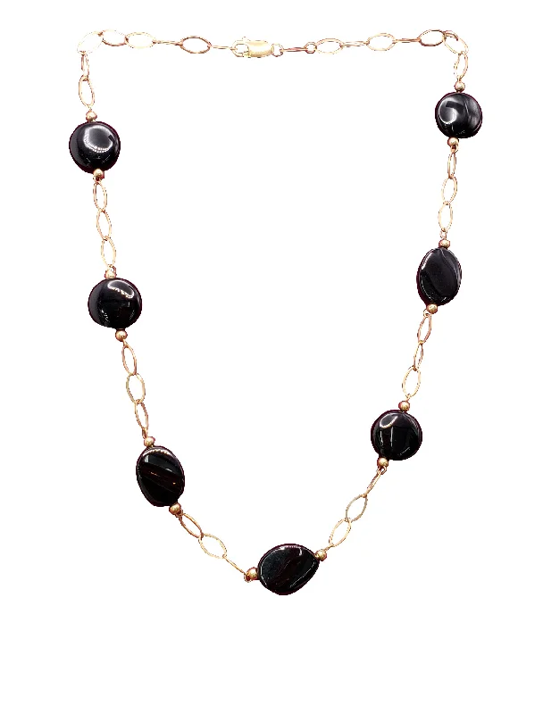 heart-shaped pendant necklaces for women -Black Onyx Necklace