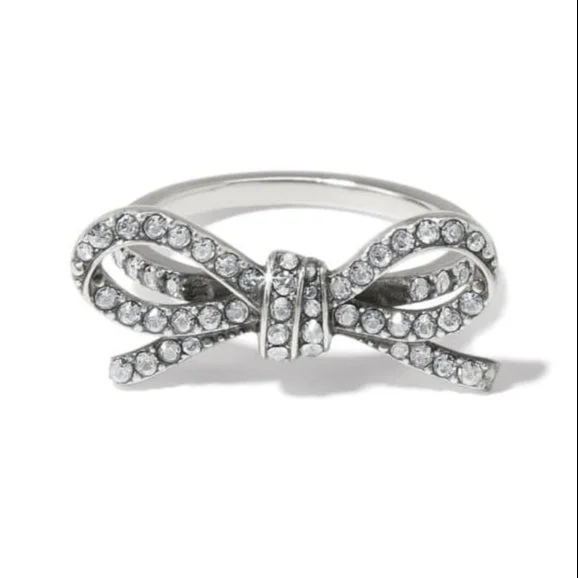 promise rings for women -Brighton | Illumina Bow Ring in Silver