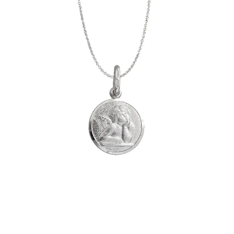 unique necklaces for women -Angel Necklace (Silver)