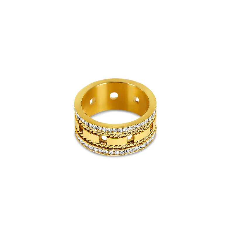 adjustable rings for women -Grandeur Ring - Gold