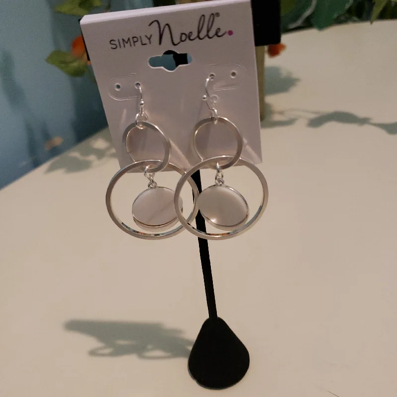 flower earrings for women -Simply Noelle Metal Multi Ring Earrings