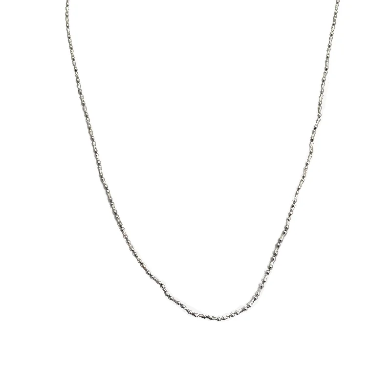 moon necklaces for women -Dog Bone Link Necklace (18K)