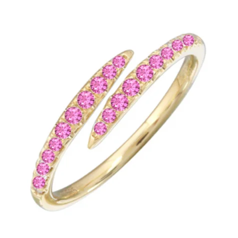 eco-friendly engagement rings for women -Coiled Gemstone Claw Ring