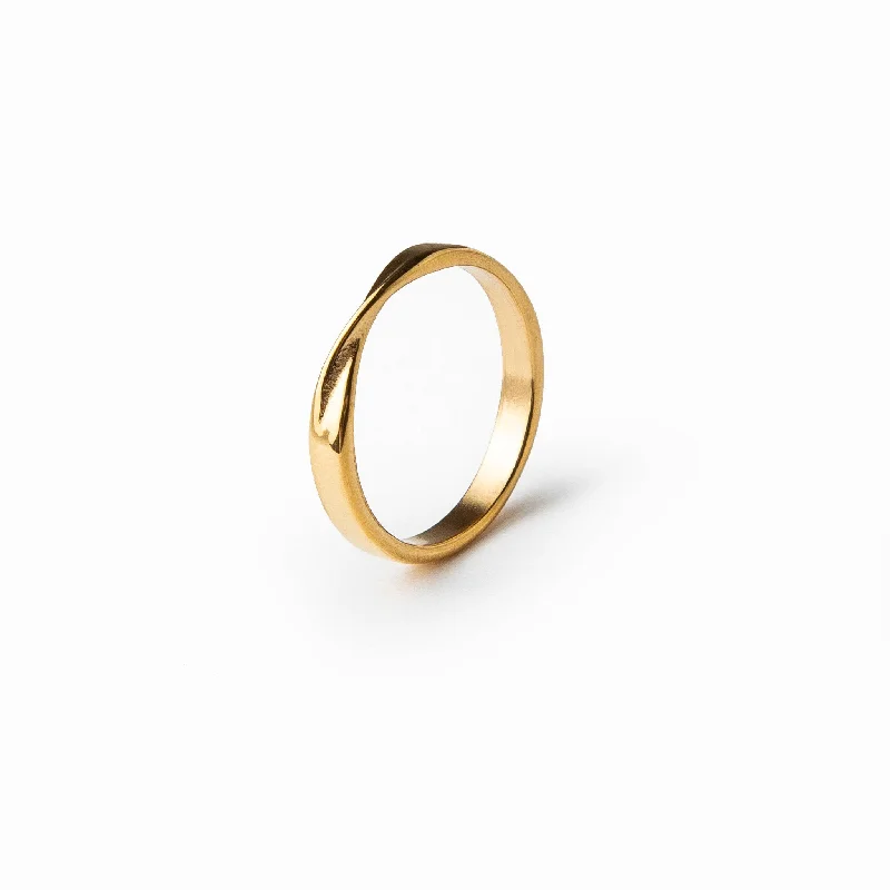 zirconia rings for women -Bruges Ring - Gold