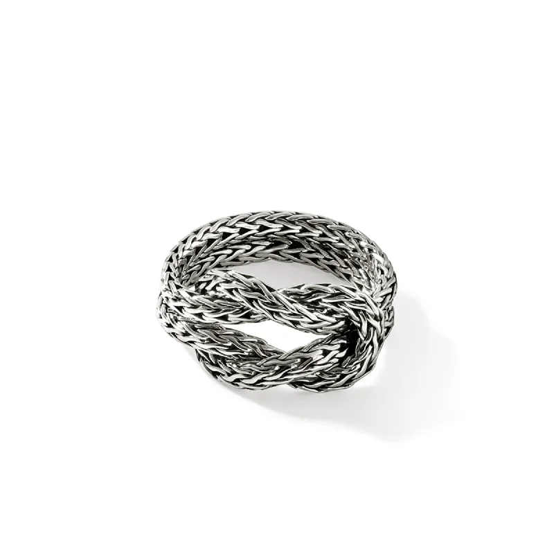 luxurious diamond rings for women -John Hardy love knot ring