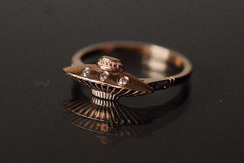 luxury rings for women -Tender UFO Ring