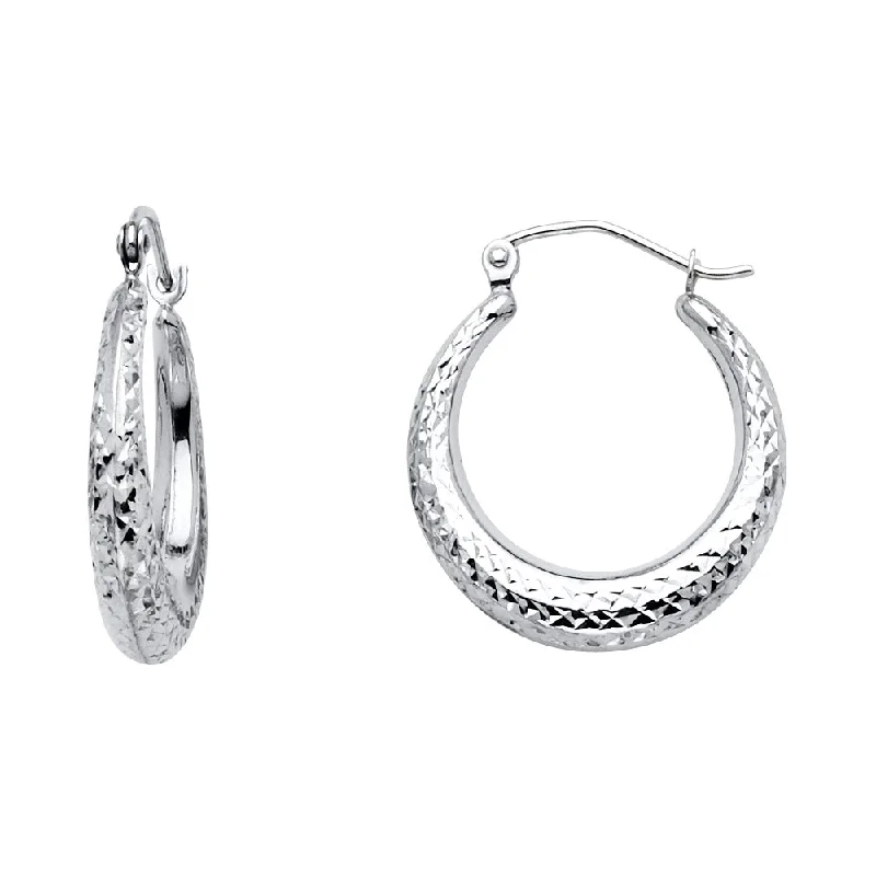 ear cuffs for women -14KW 4mm DC Hoop Earrings