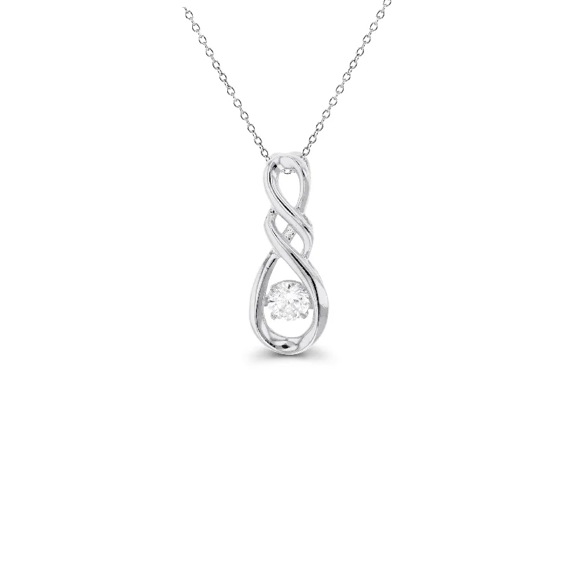 birthstone pendant necklaces for women -Infinity Necklace (Silver)