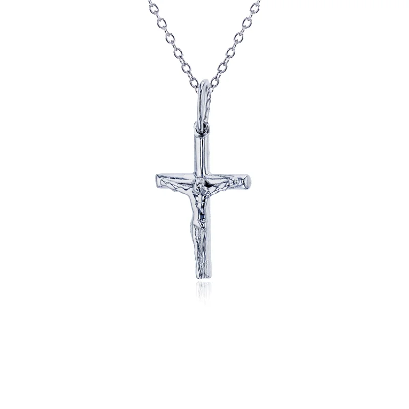 emerald necklaces for women -Cross Necklace (Silver)