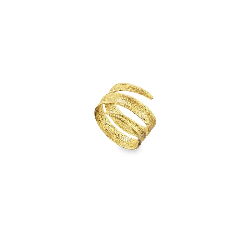 gemstone rings for women -Gold Blade of Grass Ring