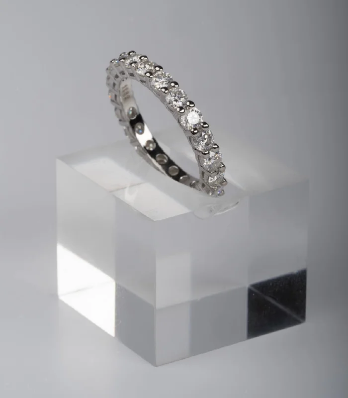 custom-made rings for women -Forever Yours .925 Sterling Silver Moissanite Ring