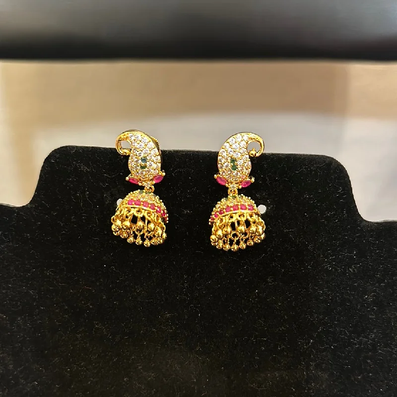 dainty earrings for women -Wonderful Gold plated Earrings For Women