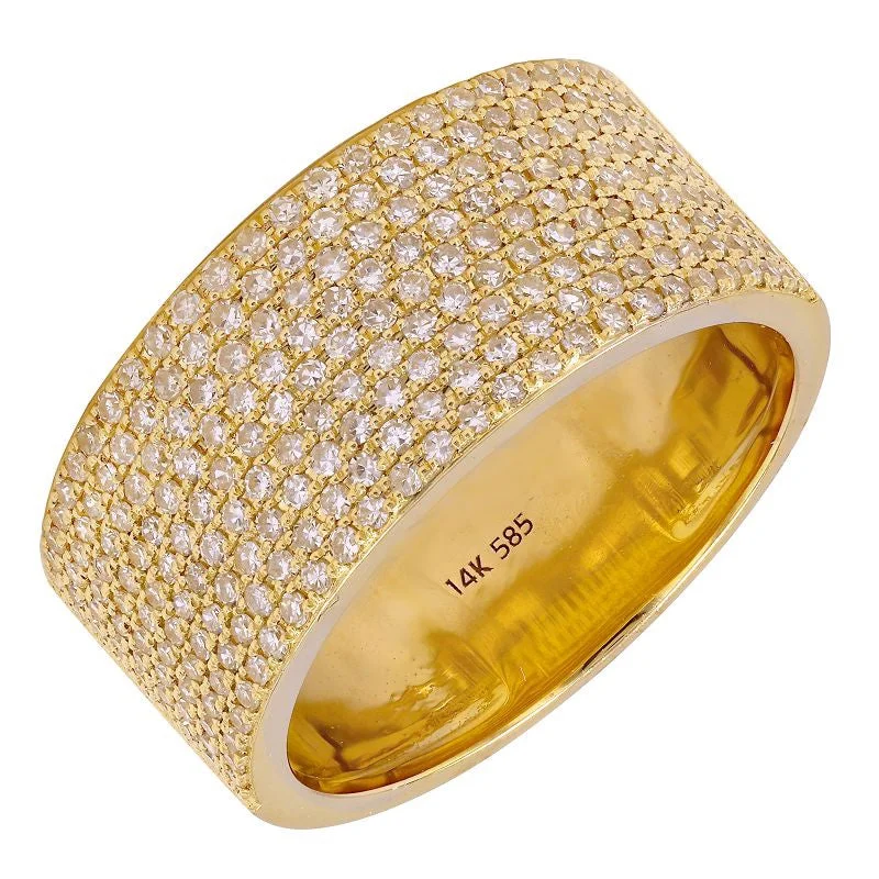 rose-cut diamond rings for women -Pave Cigar Ring