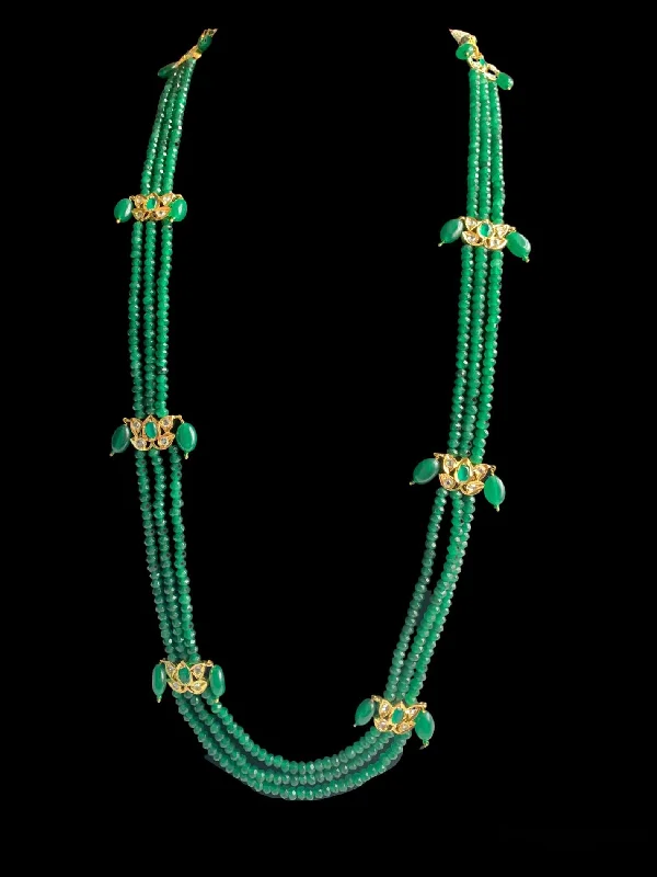 pendant necklaces for women -LN49 Raina green beads   necklace ( SHIPS IN 2 WEEKS )