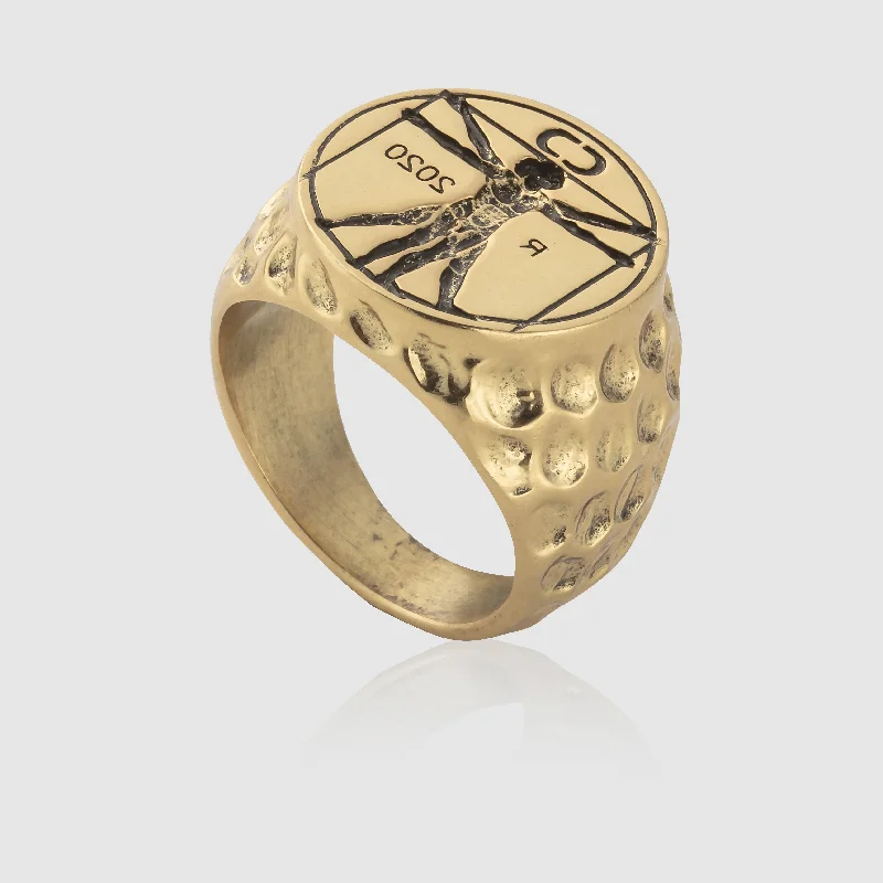 fine jewelry rings for women -Vitruvian Ring (Gold)