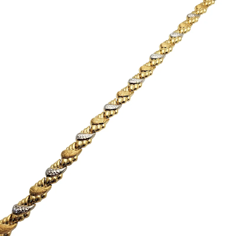 sapphire necklaces for women -Two-Tone Fancy Necklace (14K)