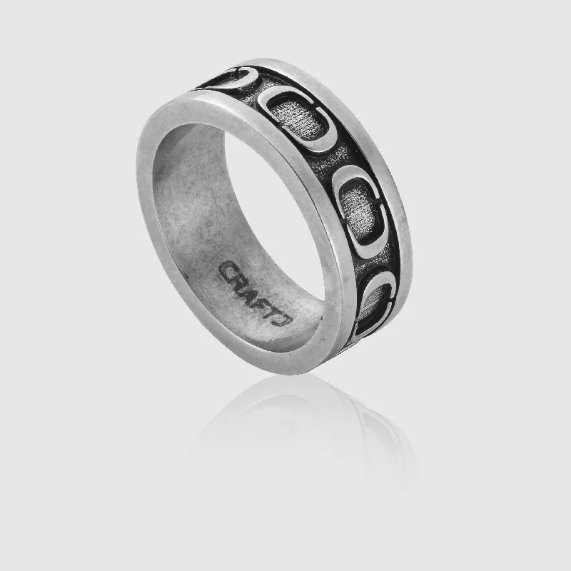 handmade rings for women -CRAFTD Band Ring (Silver)