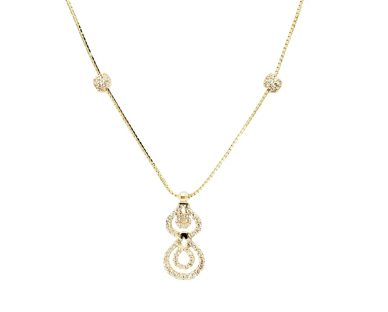 rose gold chain necklaces for women -Fancy Necklace (14K)