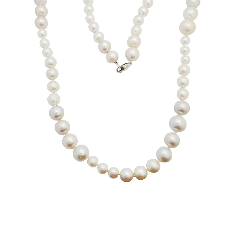 luxury diamond necklaces for women -Pearl Necklace (Silver)