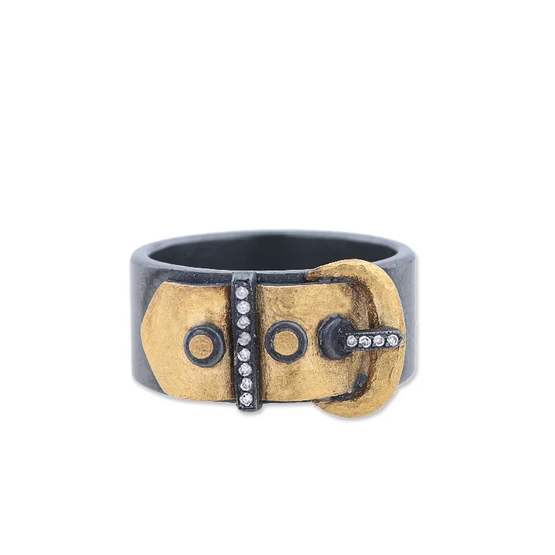 classic rings for women -Lika Behar Deco Buckle Ring