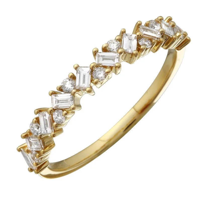 solitaire rings for women -Baguette Cluster Ring