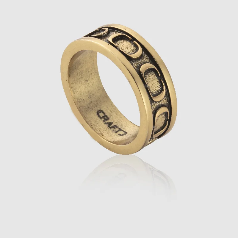 classic rings for women -CRAFTD Band Ring (Gold)