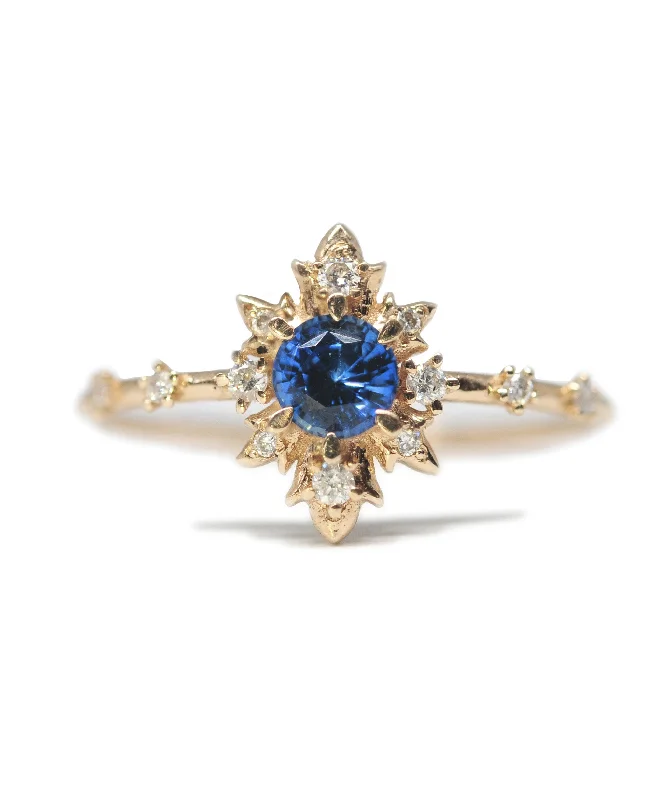 elegant rings for women -Sapphire Termina Ring