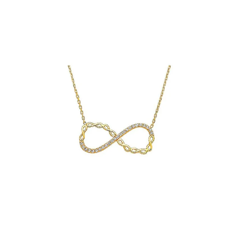 fashion necklaces for women -Infinity Necklace (14K)