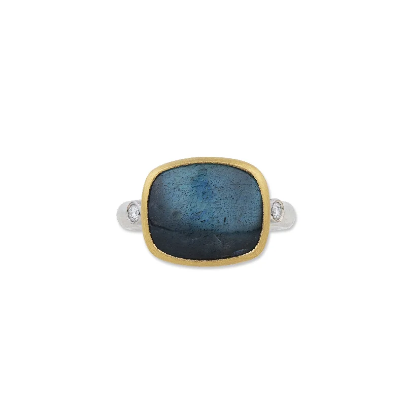 fashion rings for women -Lika Behar Labradorite Kami Ring