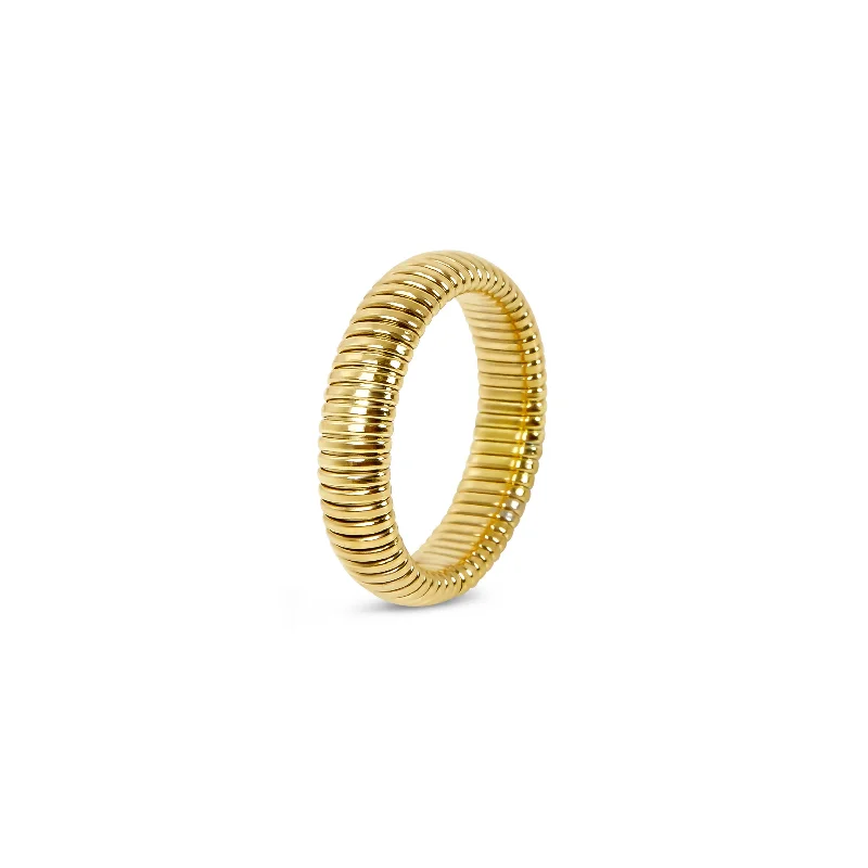 vintage diamond rings for women -Pisa Minimal Ring - Gold