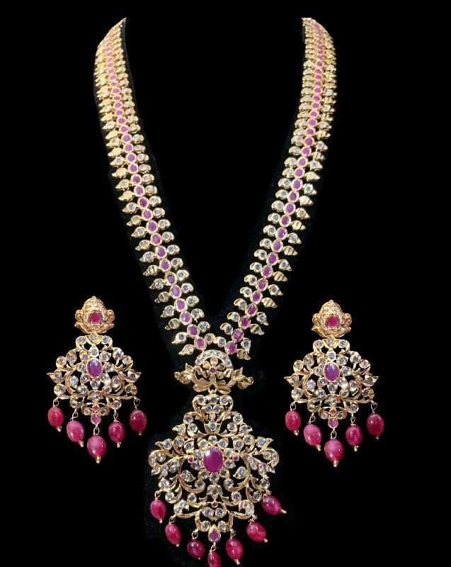 custom pendant necklaces for women -Huda long hyderabadi rani haar necklace ( READY TO SHIP  )