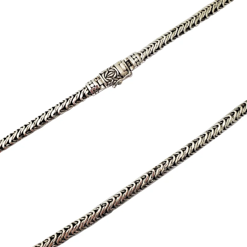 choker necklaces for women -Antique Finish N Necklace (Silver)