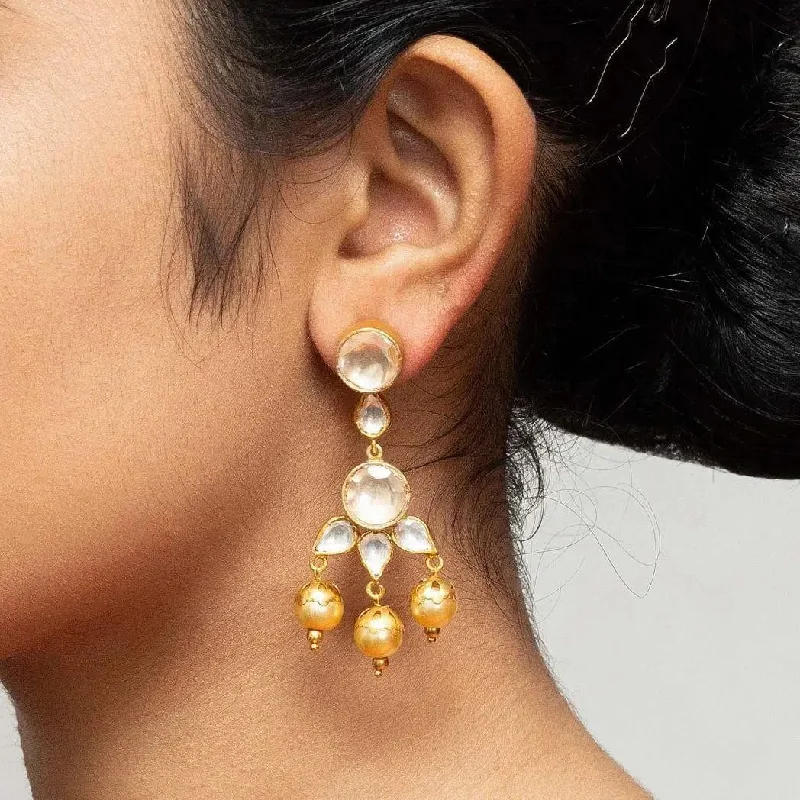 diamond drop earrings for women -Silver Pearl Earrings