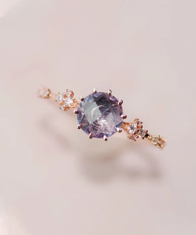 bridal rings for women -Rosecut Sapphire Oracle Ring