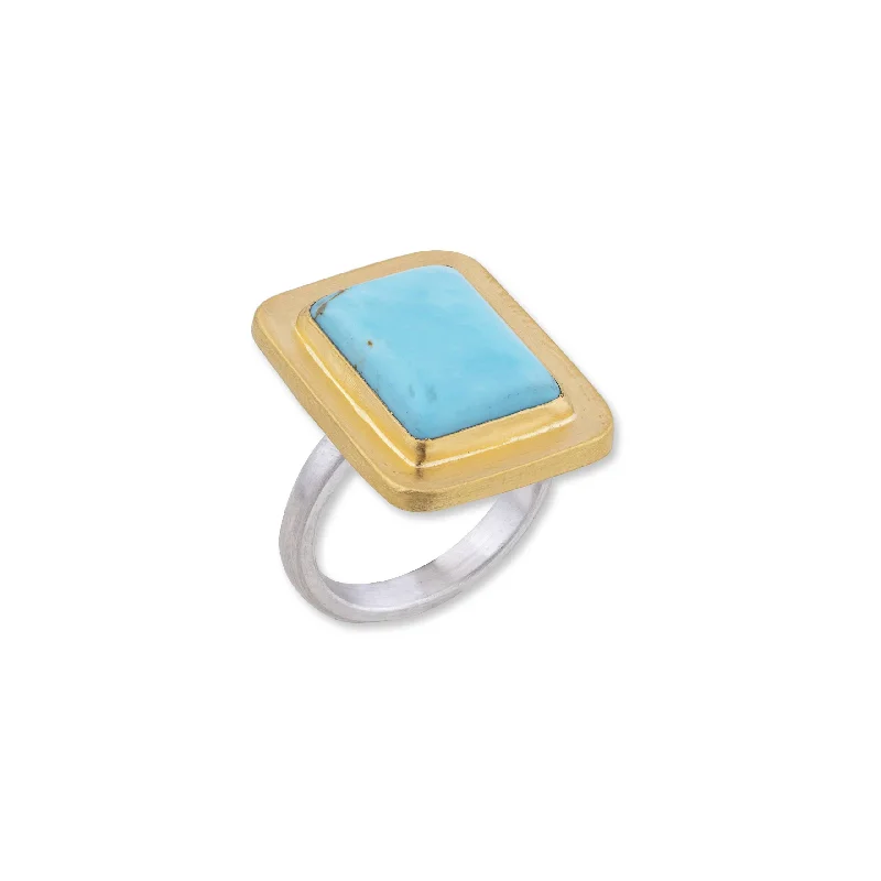 stacked wedding rings for women -Lika Behar "MY WORLD" Turquoise Ring