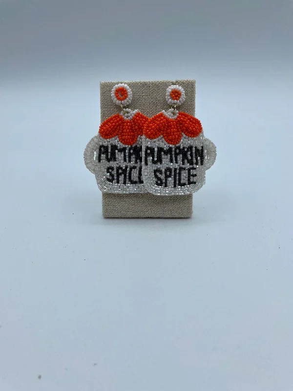 small earrings for women -Pumpkin Spice Earrings