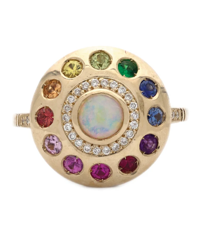 trendy rings for women -Solari Urobune Princess UFO Ring