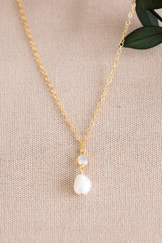 pearl chain necklaces for women -Alina Necklace