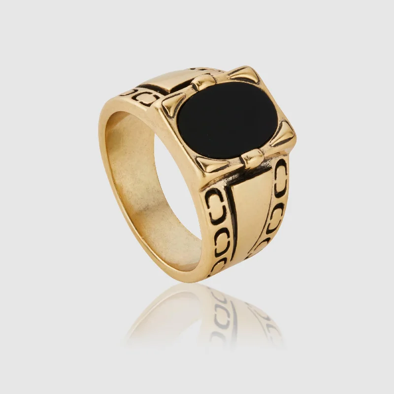 chunky rings for women -Antique Ring (Gold)