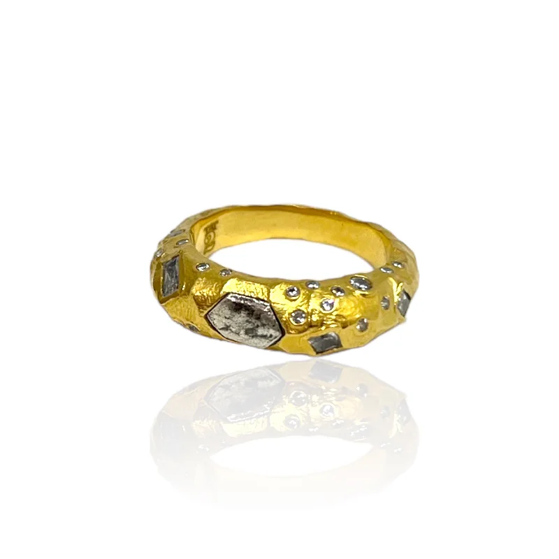 birthstone rings for women -GOLD VESTA RING