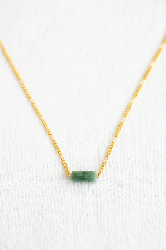 name necklaces for women -Cylinder Jade Necklace