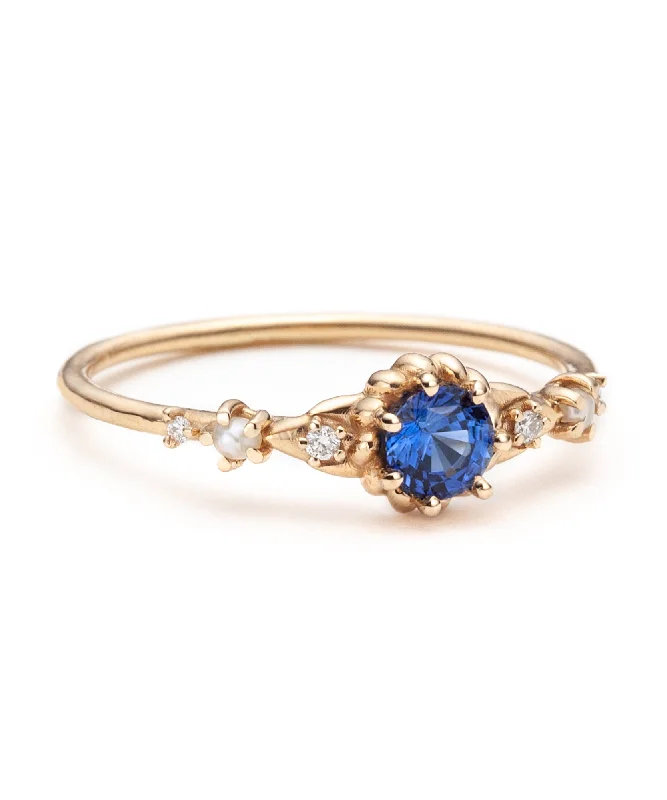 custom wedding rings for women -Sapphire Clara's Dream Ring