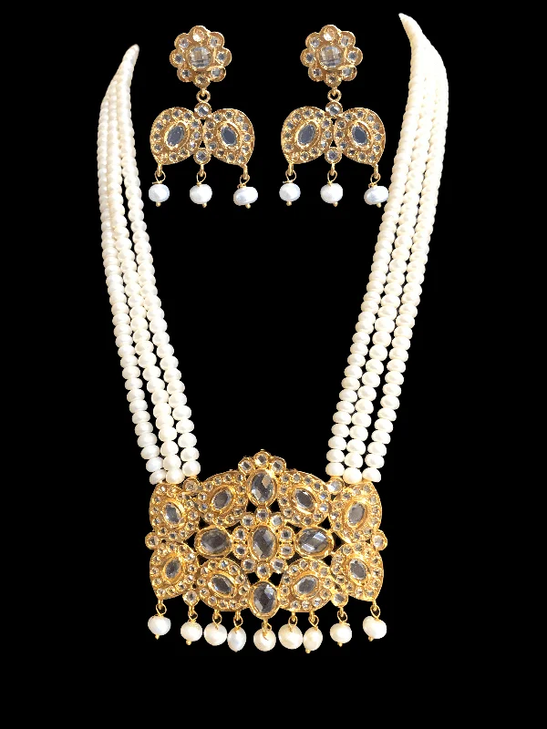 fine diamond necklaces for women -LN22 Sharnaz fresh water pearl necklace  ( READY TO SHIP)