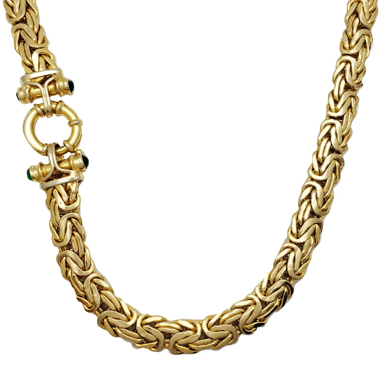 heart-shaped necklaces for women -Byzantine Fancy Necklace (14K)