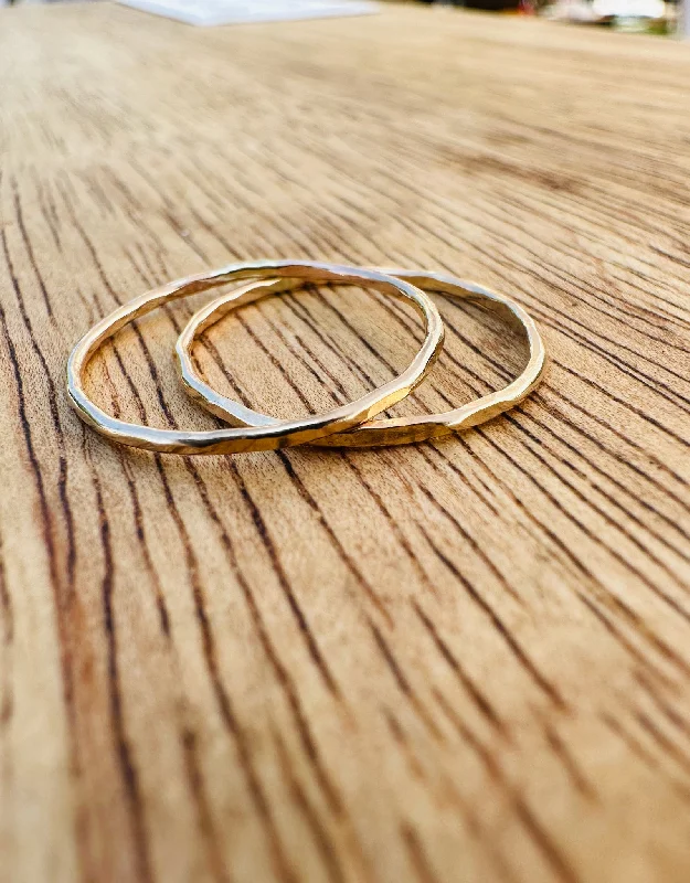 custom-made rings for women -Sweet Nothing Stackable Rings - 14k Gold Fill