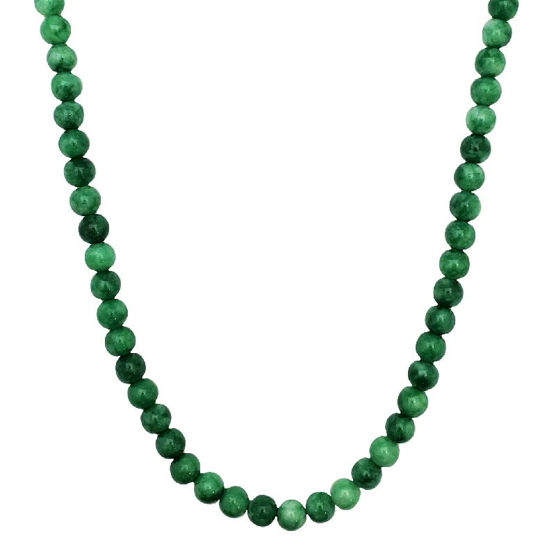 charm necklaces for women -Jade Bead Necklace