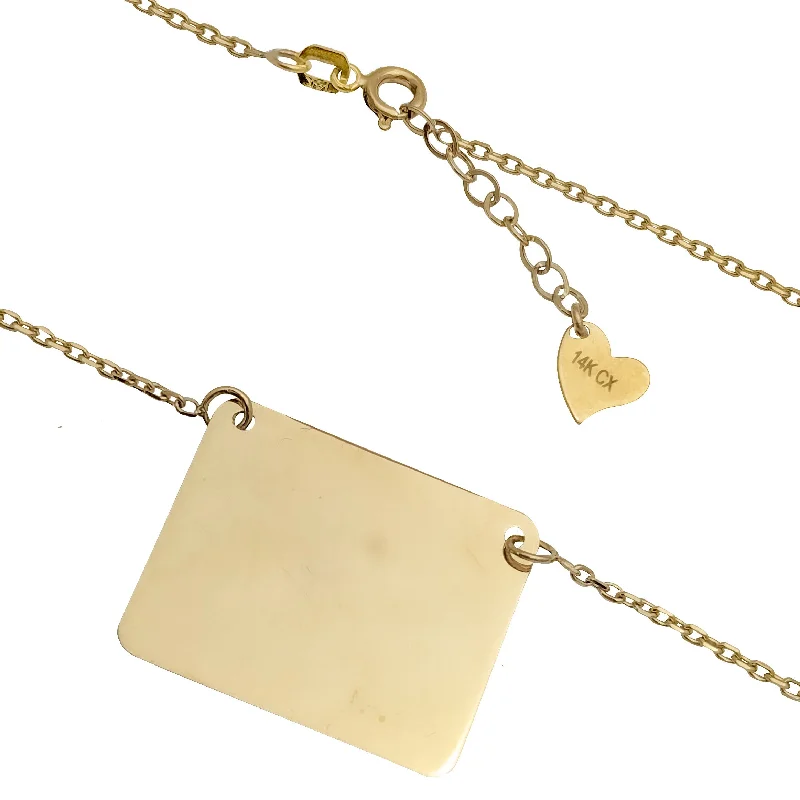 gold pendant necklaces for women -Picture Pendant Necklace (14K)