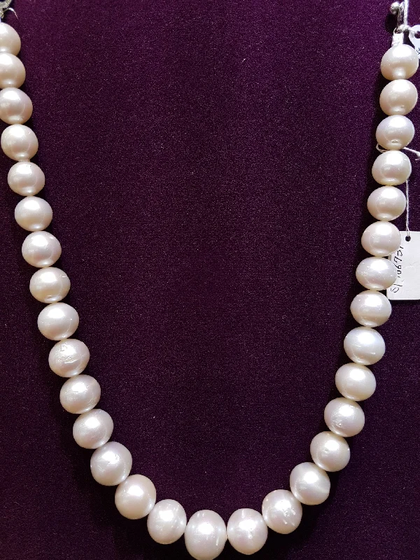 silver necklaces for women -Southsea Pearl Necklace (13 - 18 mm)