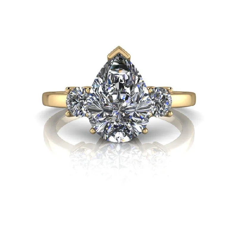 vintage style engagement rings for women -Palmer No. 2 Moissanite Ring